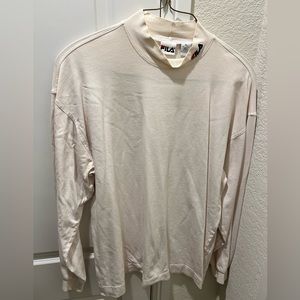 Vintage Fila Long Sleeve Turtle Neck - White - XL